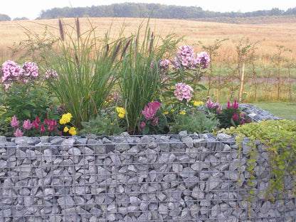 Parterre surélevé en gabions sur mesure – maille 5x5 cm