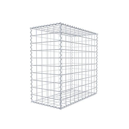 Set of 2 gabions 100 cm x 100 cm x 50 cm (L x H x D), mesh size 10 x 10 cm, spiral