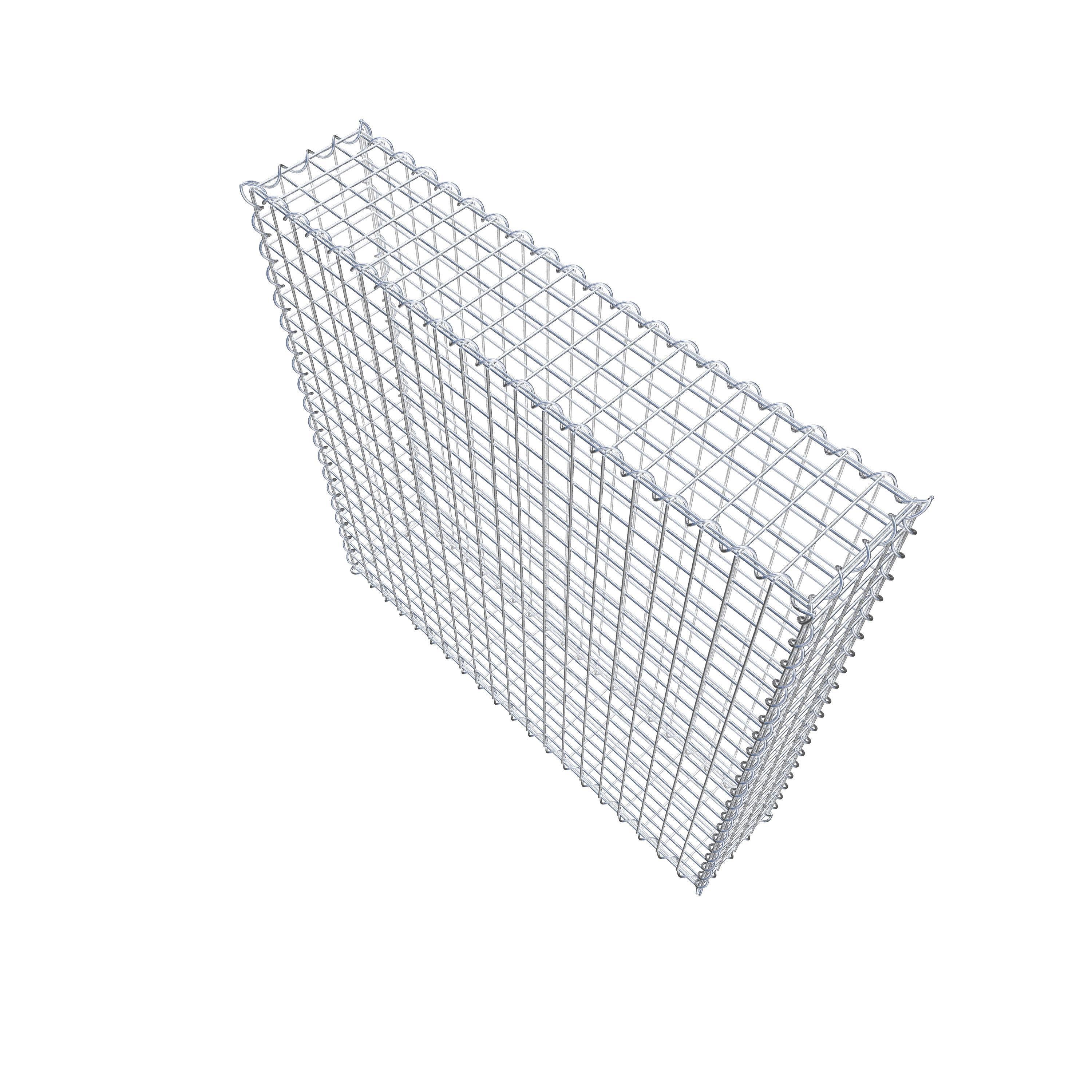 Lot de 2 gabions 100 cm x 100 cm x 20 cm (L x H x P), mailles 5 x 5 cm, spirale