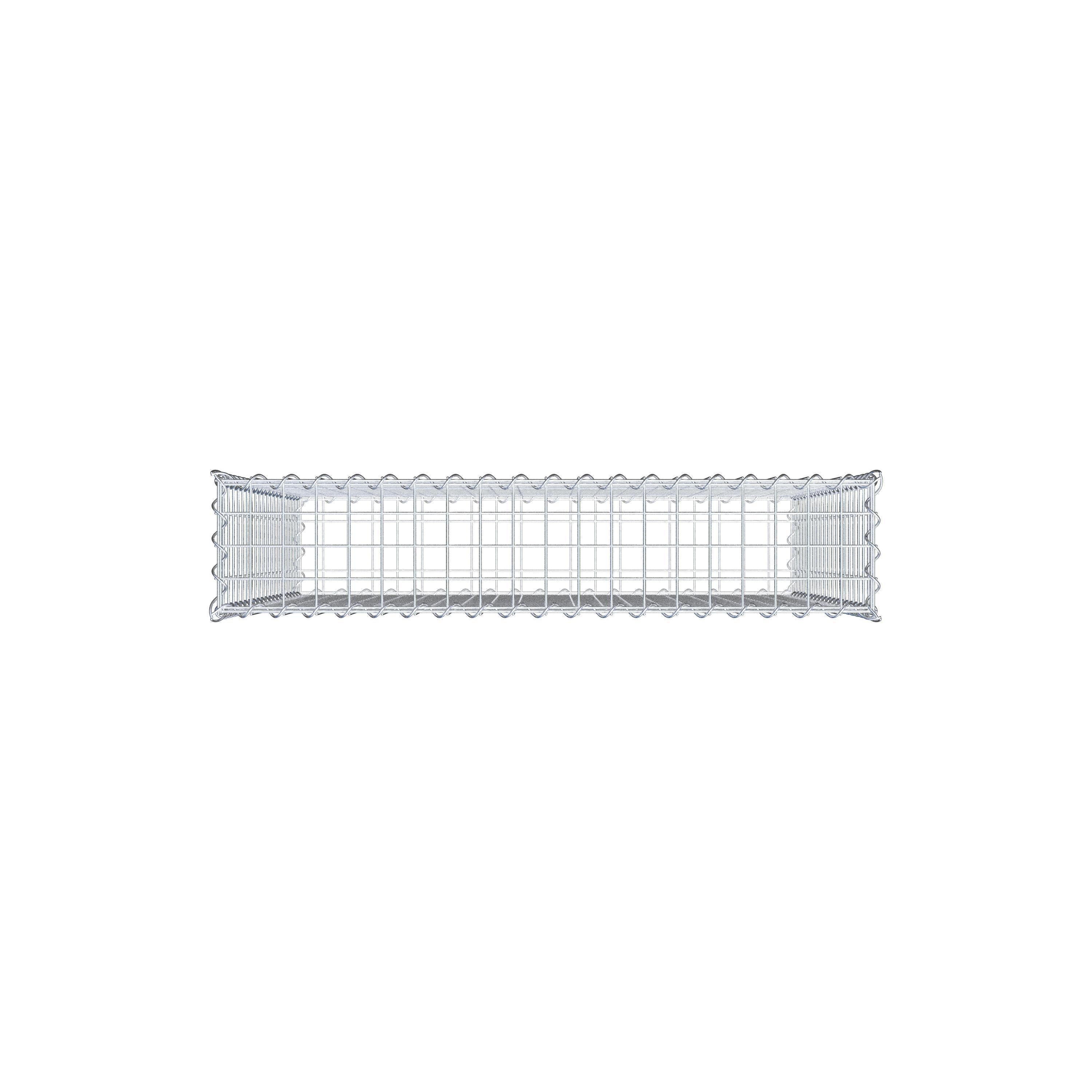 Lot de 2 gabions 100 cm x 100 cm x 20 cm (L x H x P), mailles 5 x 5 cm, spirale
