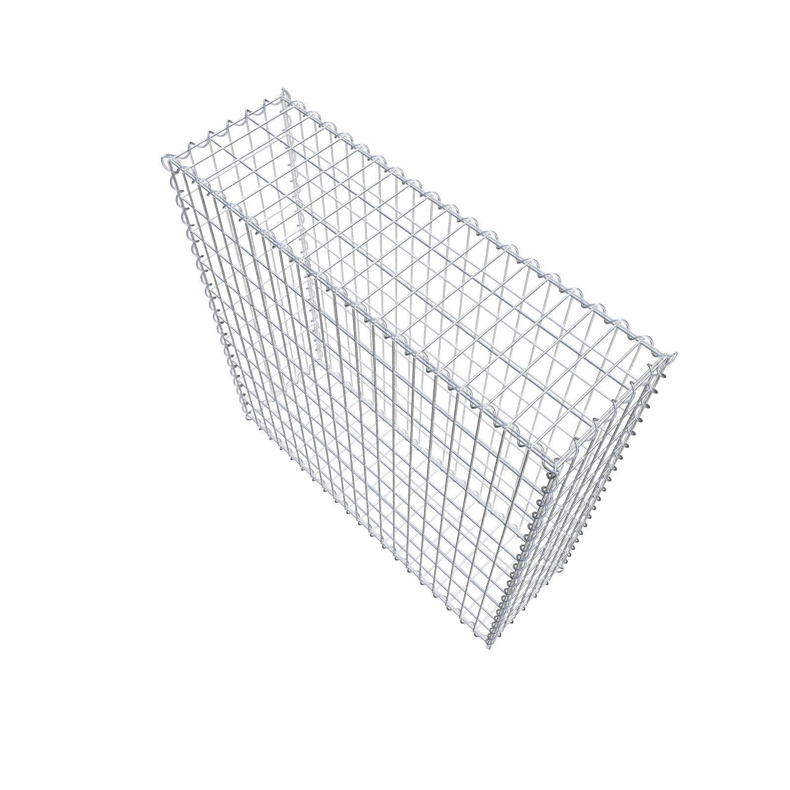 Lot de 2 gabions 100 cm x 100 cm x 30 cm (L x H x P), mailles 5 x 10 cm, spirale
