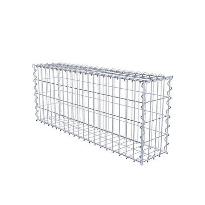 Lot de 2 gabions 100 cm x 40 cm x 20 cm (L x H x P), mailles 5 x 10 cm, spirale