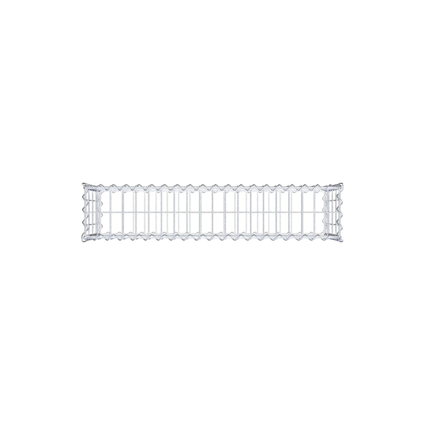 Lot de 2 gabions 100 cm x 40 cm x 20 cm (L x H x P), mailles 5 x 10 cm, spirale