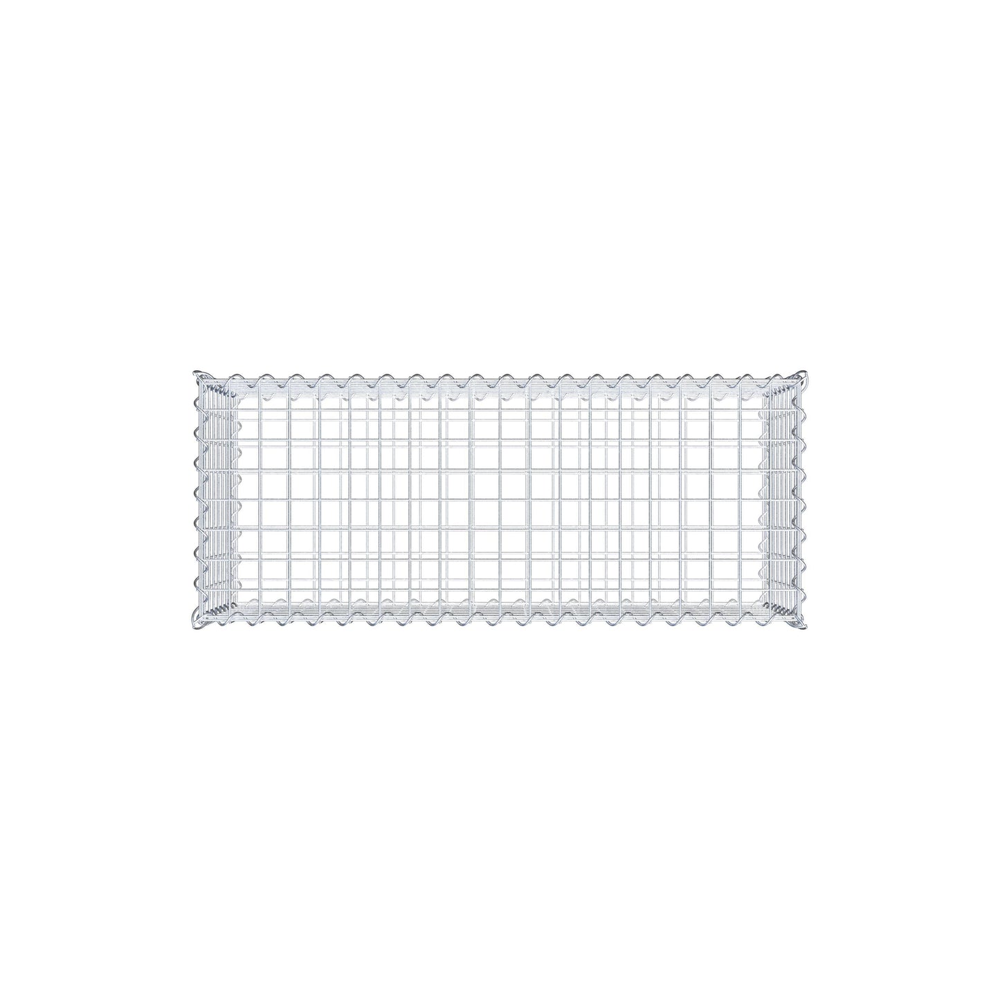 Lot de 2 gabions 100 cm x 40 cm x 40 cm (L x H x P), mailles 5 x 5 cm, spirale