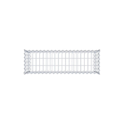 Set of 2 gabions 100 cm x 50 cm x 30 cm (L x H x D), mesh size 5 x 10 cm, spiral