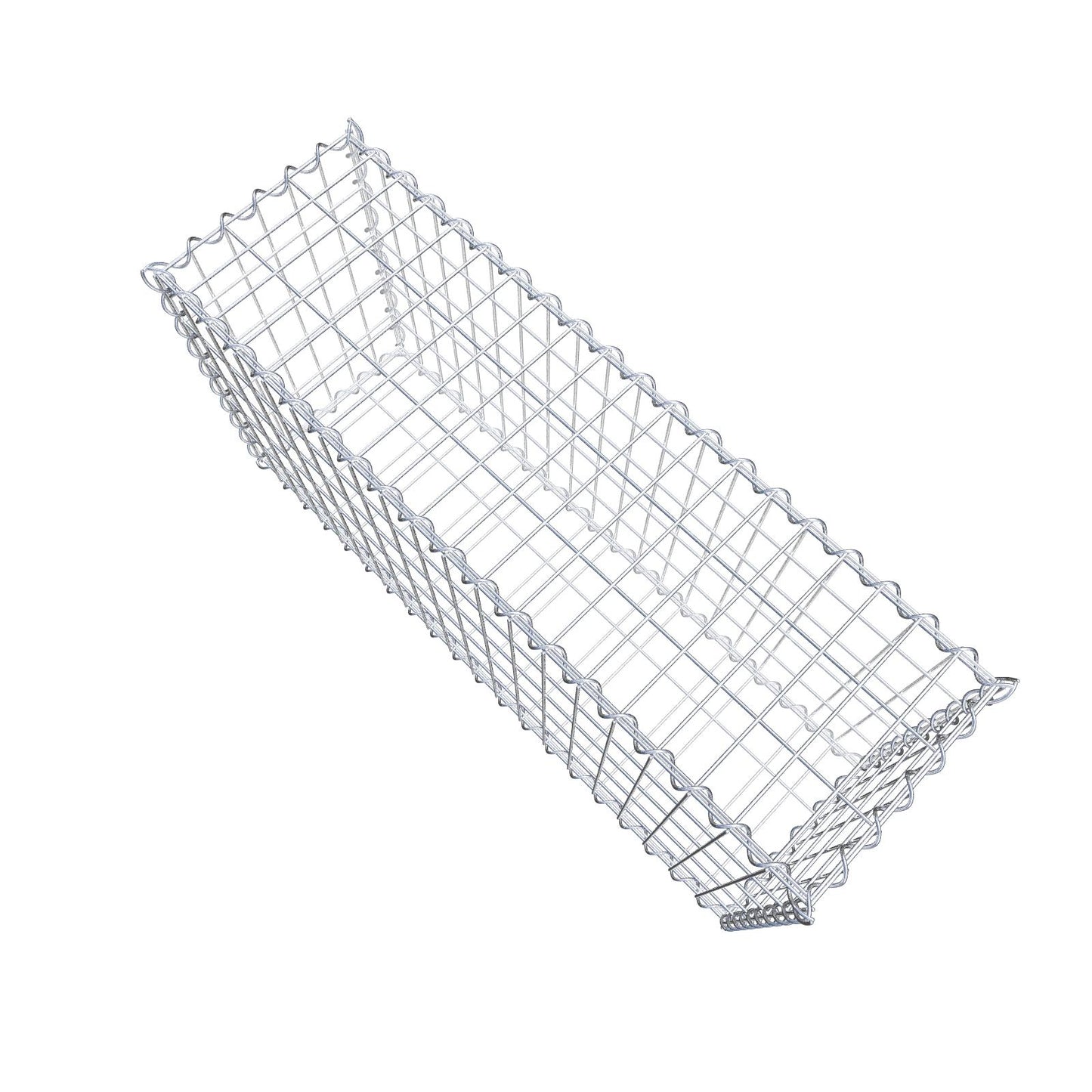 Set of 2 gabions 100 cm x 50 cm x 30 cm (L x H x D), mesh size 5 x 10 cm, spiral