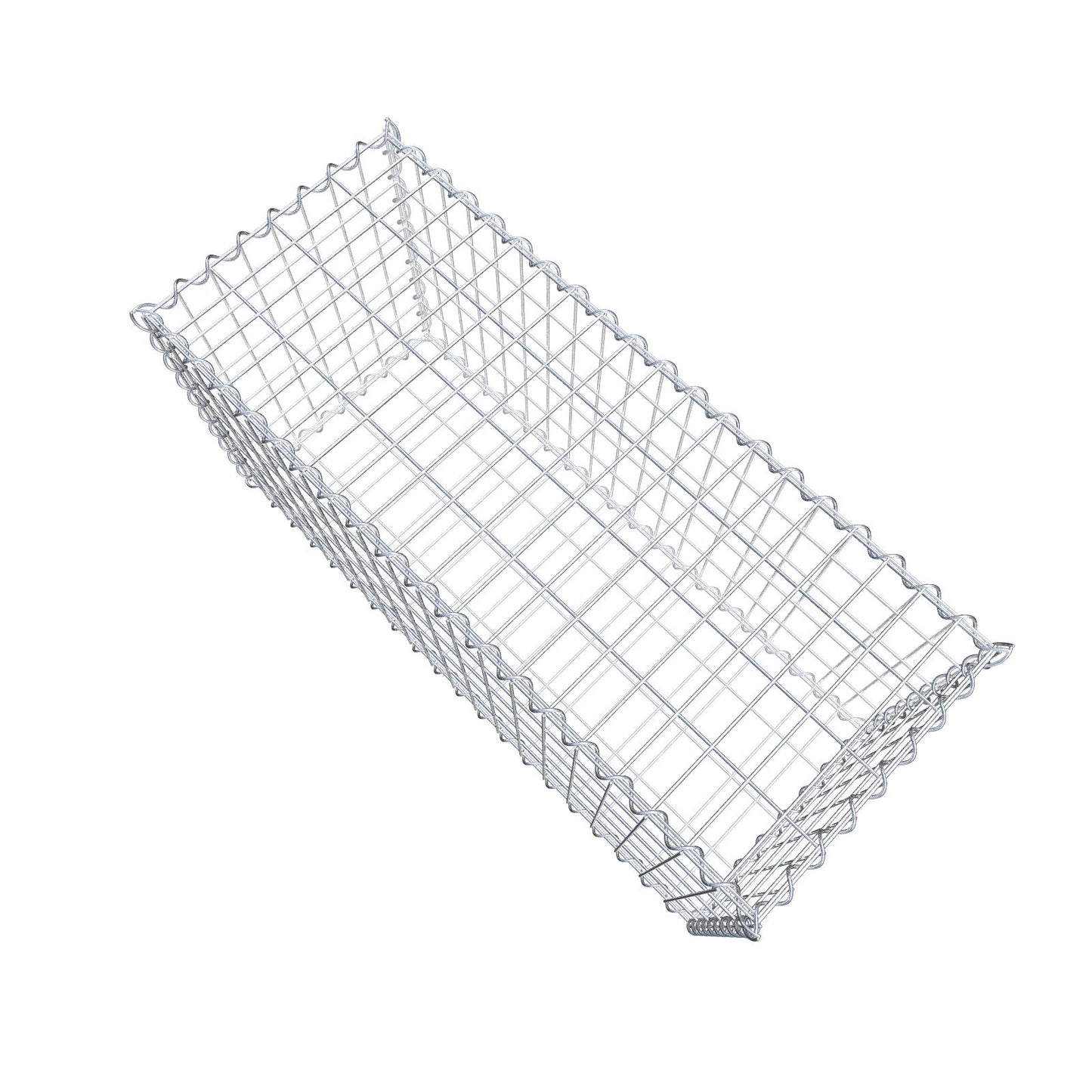 Set van 2 schanskorven 100 cm x 50 cm x 40 cm (L x H x D), maaswijdte 5 x 10 cm, spiraalvormig