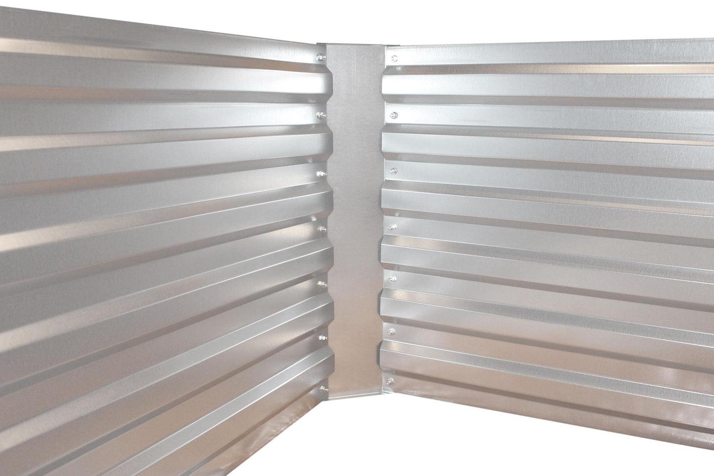 Letto rialzato in lamiera zincata con piano - Dimensioni senza piano: 184 x 60 x 90 cm (L x H x P, dimensioni della pianta)