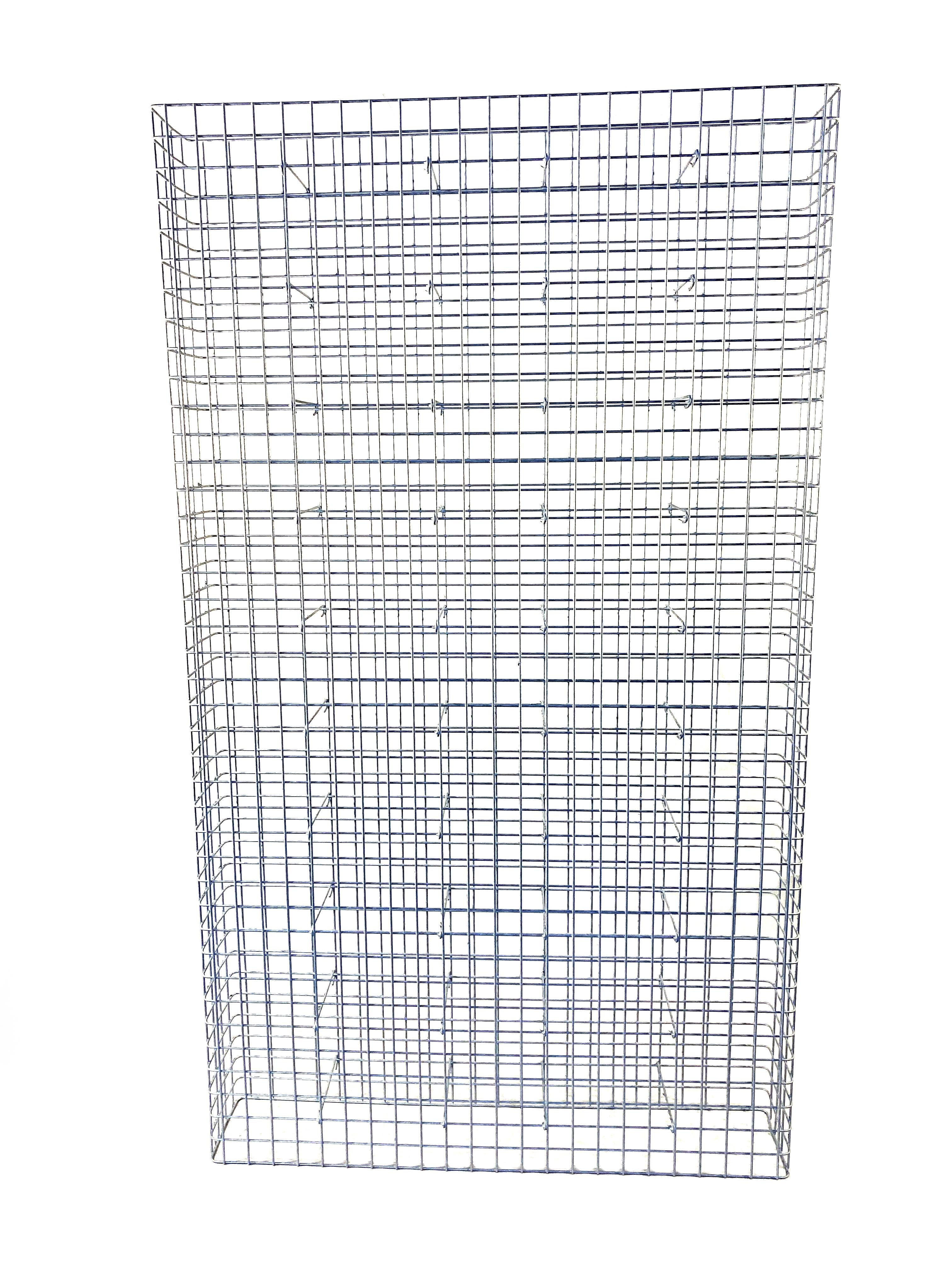 Gabion varmgalvaniseret 117 cm x 200 cm x 22 cm, maskestørrelse 5 cm x 5 cm, fuldsvejset