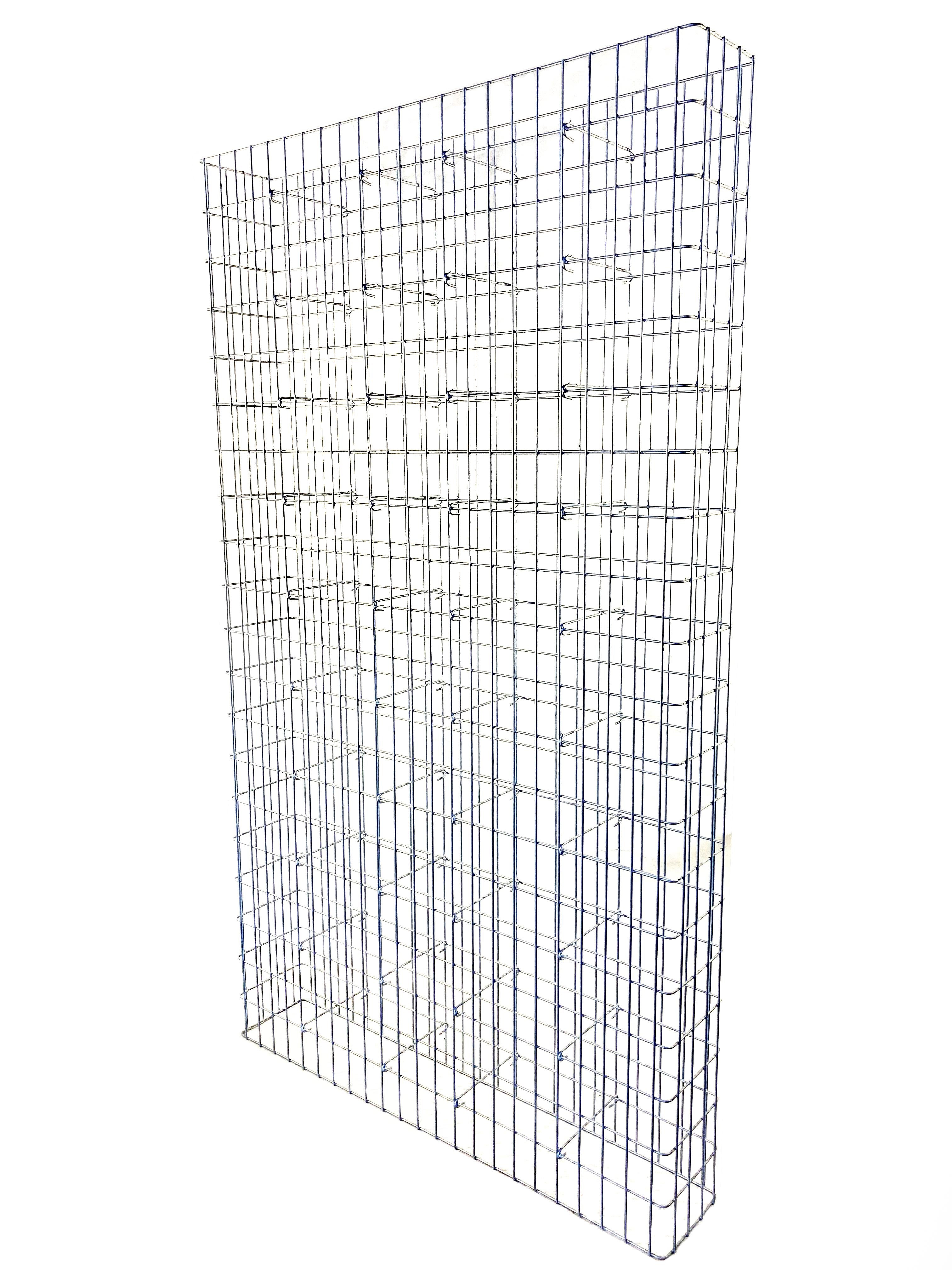 Gavión galvanizado en caliente 117 cm x 200 cm x 22 cm, malla 5 cm x 10 cm, totalmente soldado