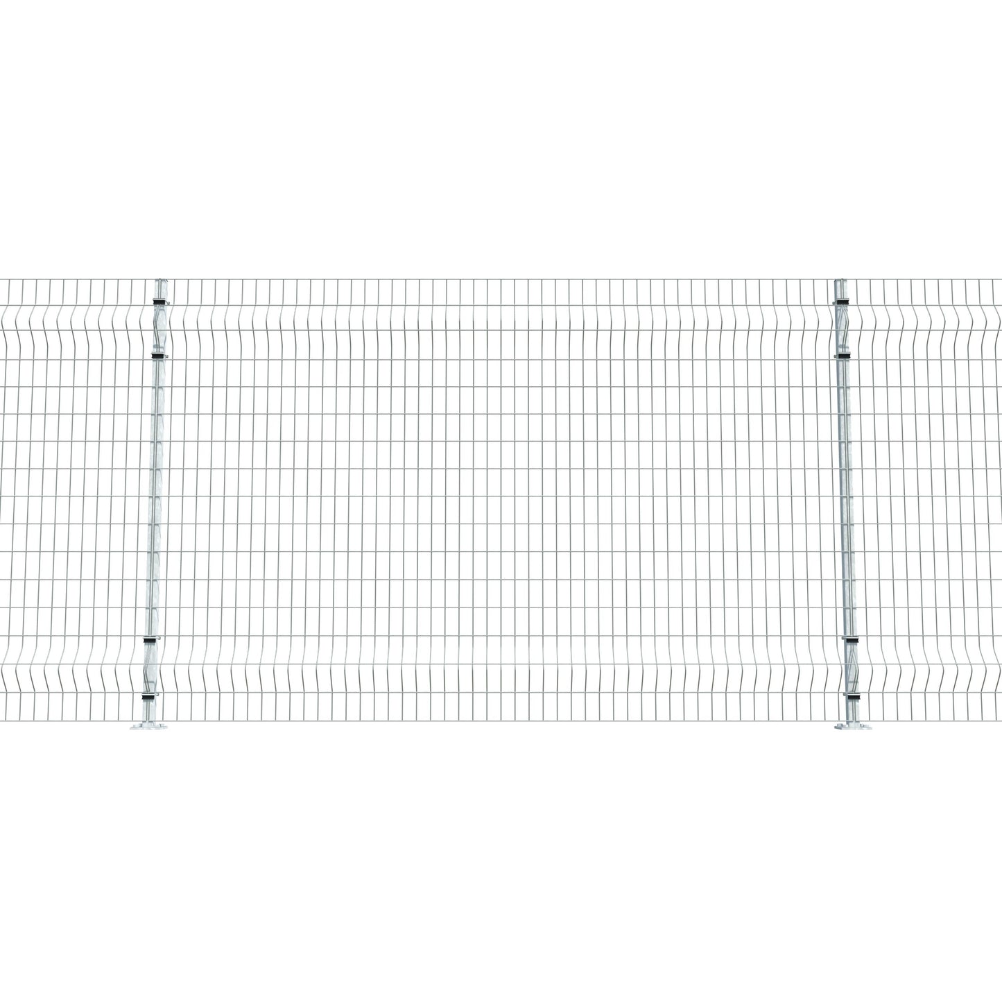 Gittermattenzaun zum Aufdübeln, Maschenweite 5 x 10 cm, bis 50 m