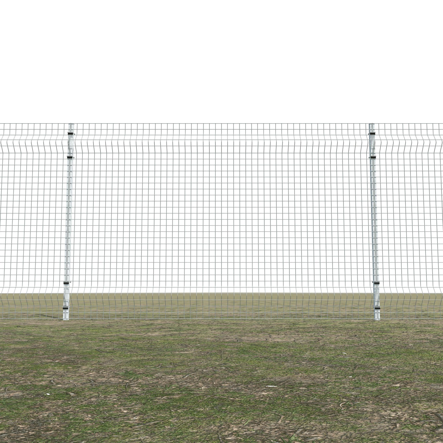 Gittermattenzaun zum Einbetonieren, Maschenweite 5 x 5 cm, bis 50 m