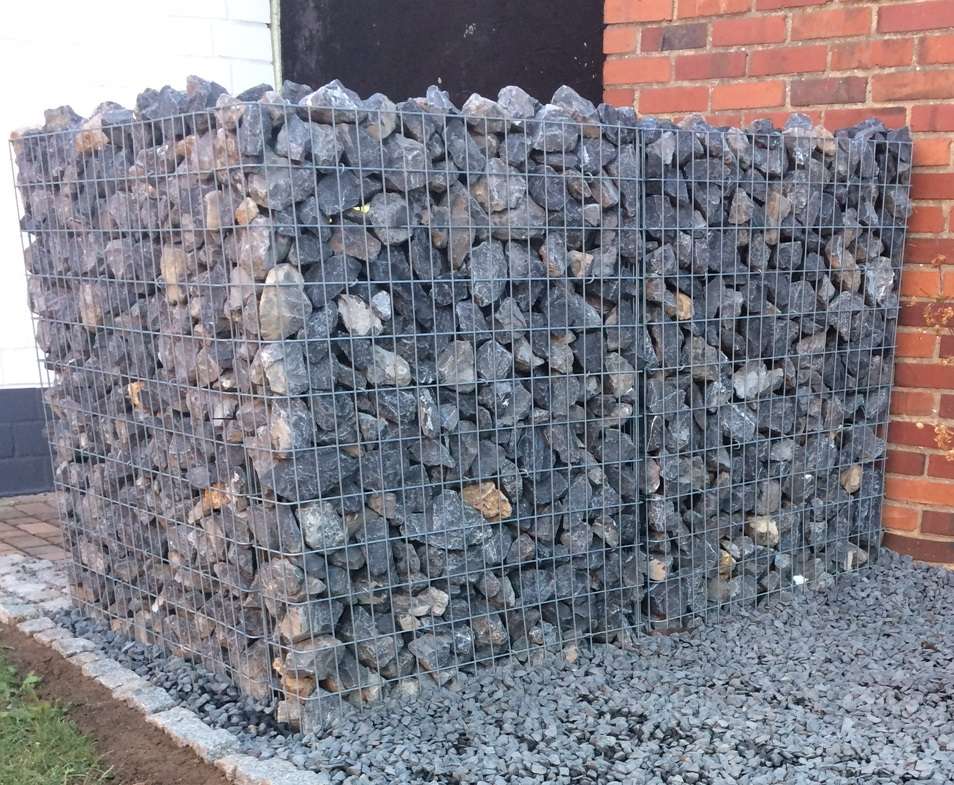 Gabion fence made to measure - mesh size 5x10cm