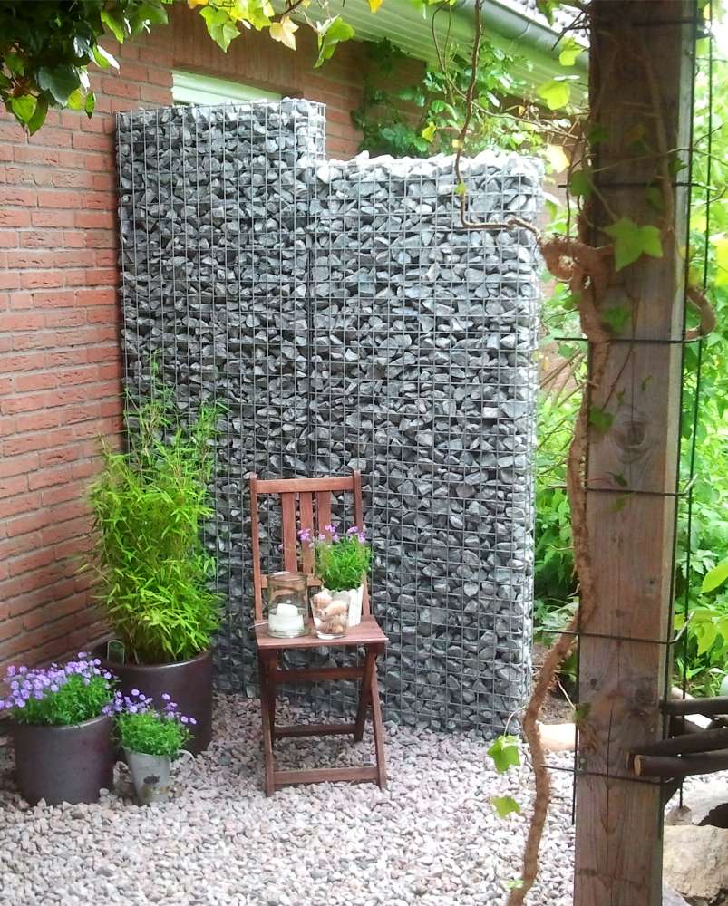 Gabion fence made to measure - mesh size 5x5cm