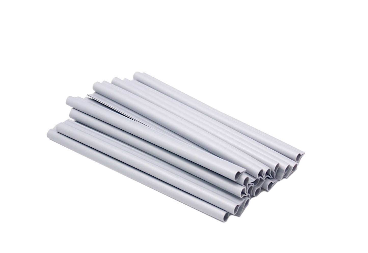 2x fästklämmor för insynsskyddsremsor grå MW 5 x 20 cm