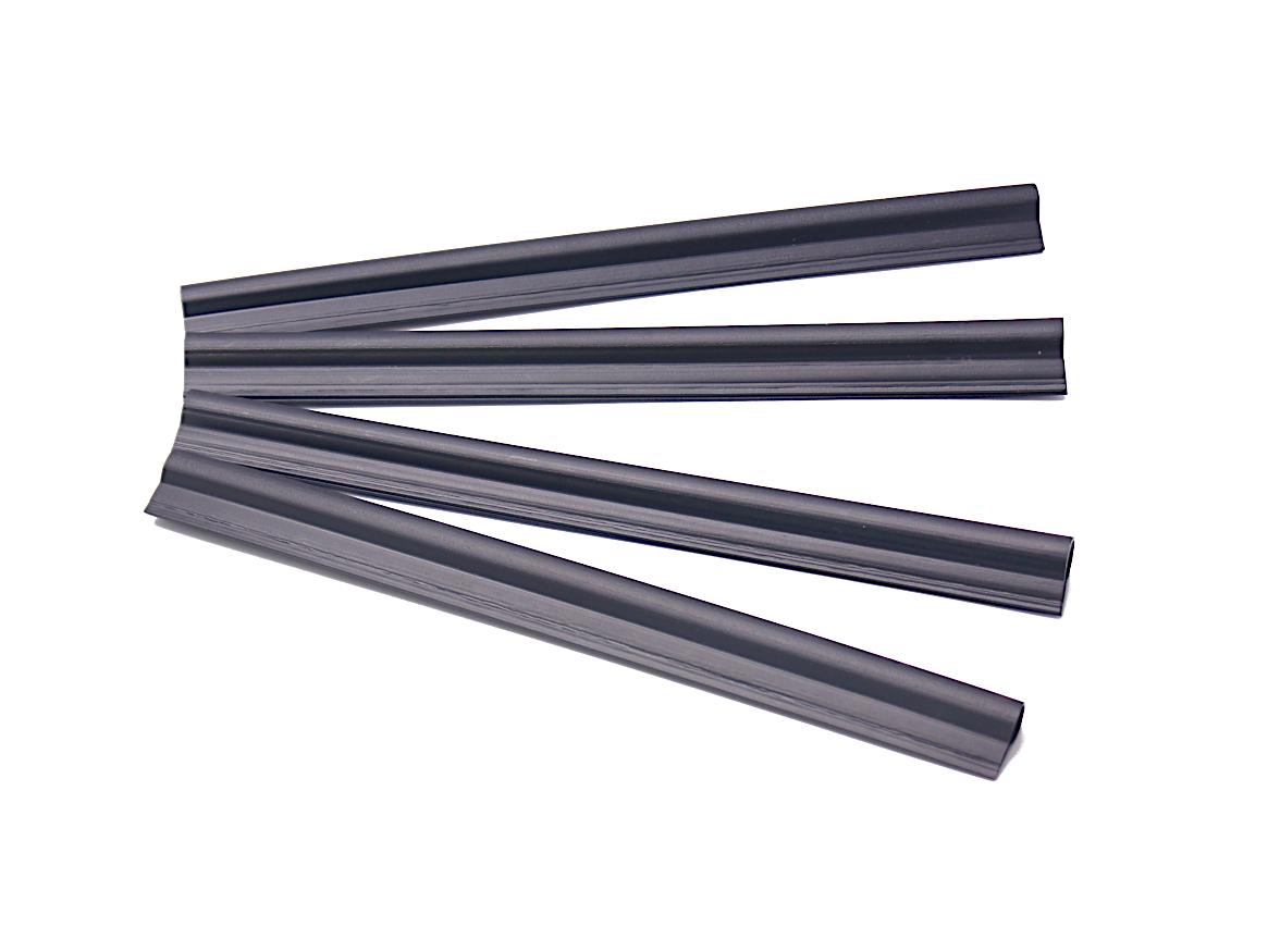 2x fastening clips for privacy strips black MW 5 x 20 cm