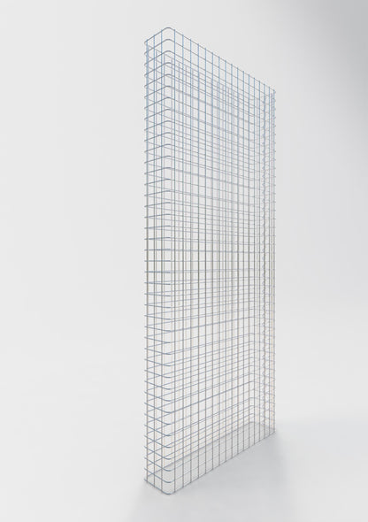 Gabionstängsel längd 87 cm, höjd 180 cm, djup 17 cm, maskstorlek 5 x 5 cm