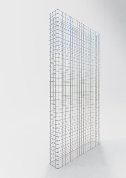 Gabion fence length 107 cm, height 160 cm, depth 17 cm, mesh size 5 x 5 cm