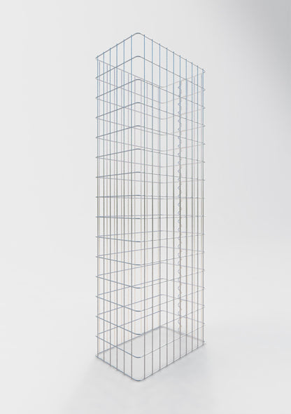 Valla de gaviones longitud 52 cm, altura 160 cm, profundidad 32 cm, luz de malla 5 x 10 cm