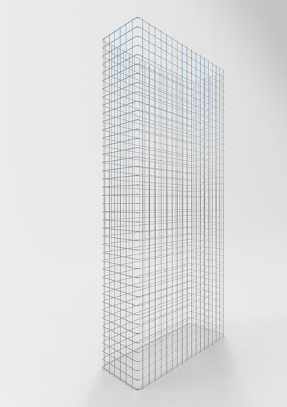 Gabion fence length 92 cm, height 200 cm, depth 32 cm, mesh size 5 x 5 cm