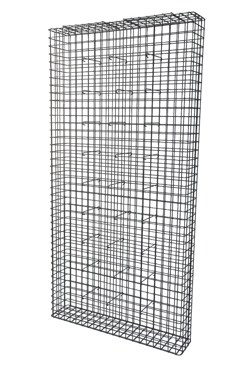 Gavión galvanizado en caliente 102 cm x 202 cm x 22 cm, malla 5 cm x 5 cm, totalmente soldado