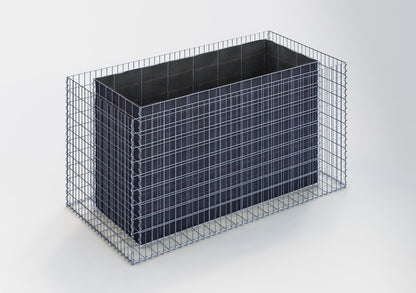 Raised bed square 200 cm x 100 cm x 100 cm (L x H x D), mesh size 5 x 10 cm, wall thickness 15 cm