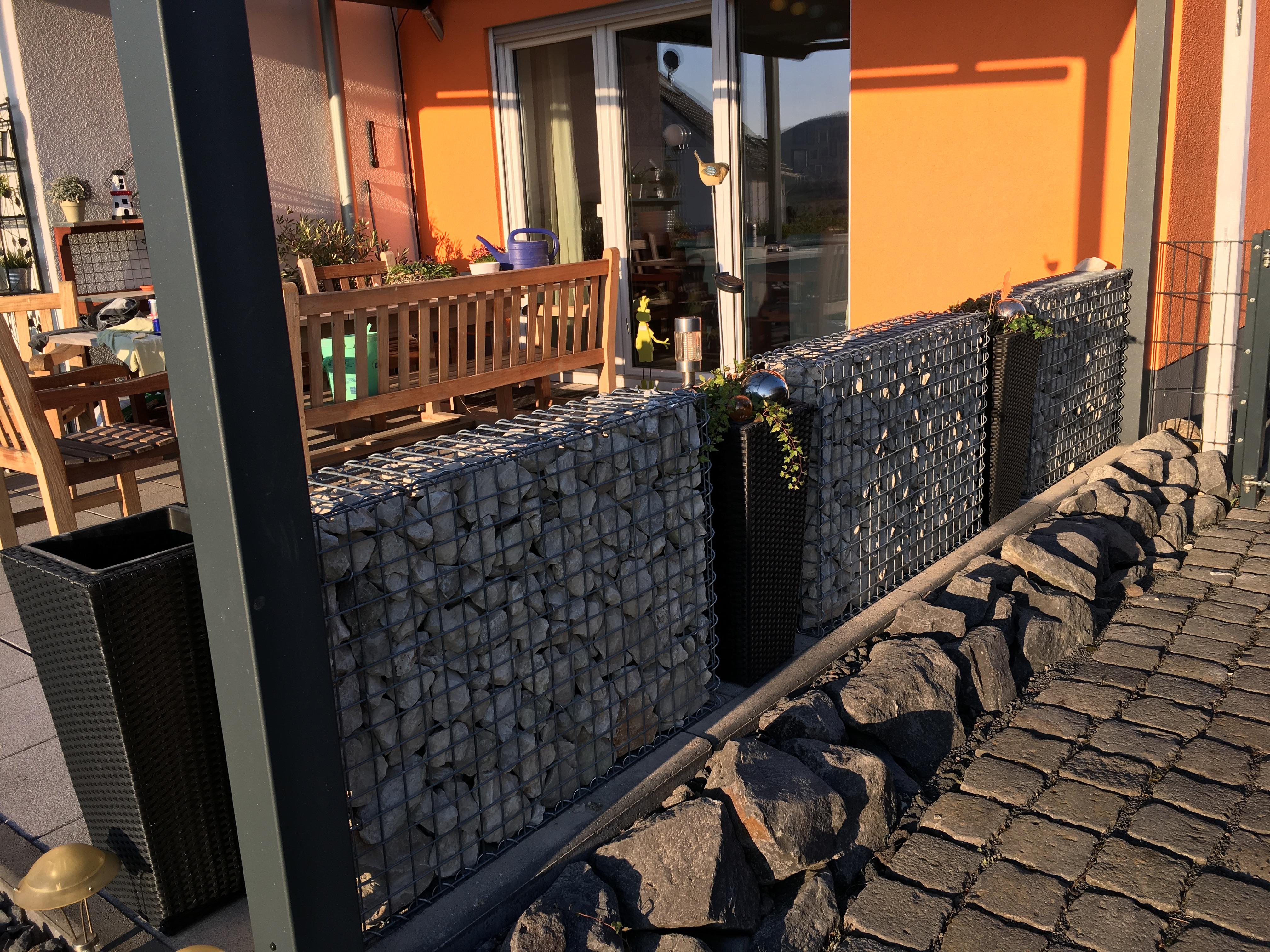 Gabion 100 cm x 70 cm x 20 cm (L x H x D), mesh size 5 cm x 5 cm, spiral