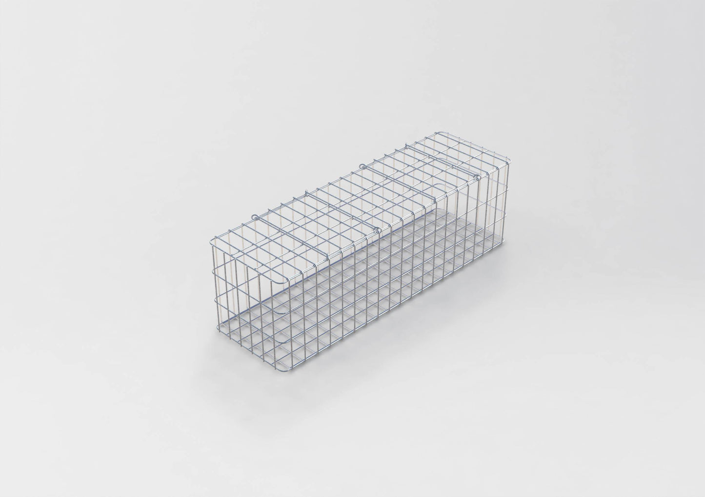 Gabion varmgalvaniseret 102 cm x 32 cm x 32 cm, maskestørrelse 5 cm x 10 cm, fuldsvejset