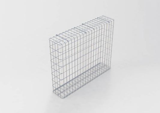 Gabion galvanisé à chaud 102 cm x 82 cm x 22 cm, mailles 5 cm x 10 cm, entièrement soudé