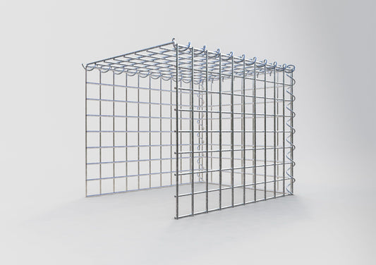 Opvokset gabion type 4 50 cm x 40 cm x 40 cm (L x H x D), maskestørrelse 5 cm x 5 cm, spiral