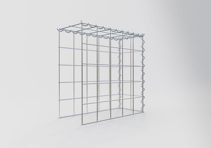 Gabbione aggiuntivo tipo 4 50 cm x 50 cm x 20 cm (L x H x P), dimensione maglia 10 cm x 10 cm, a spirale