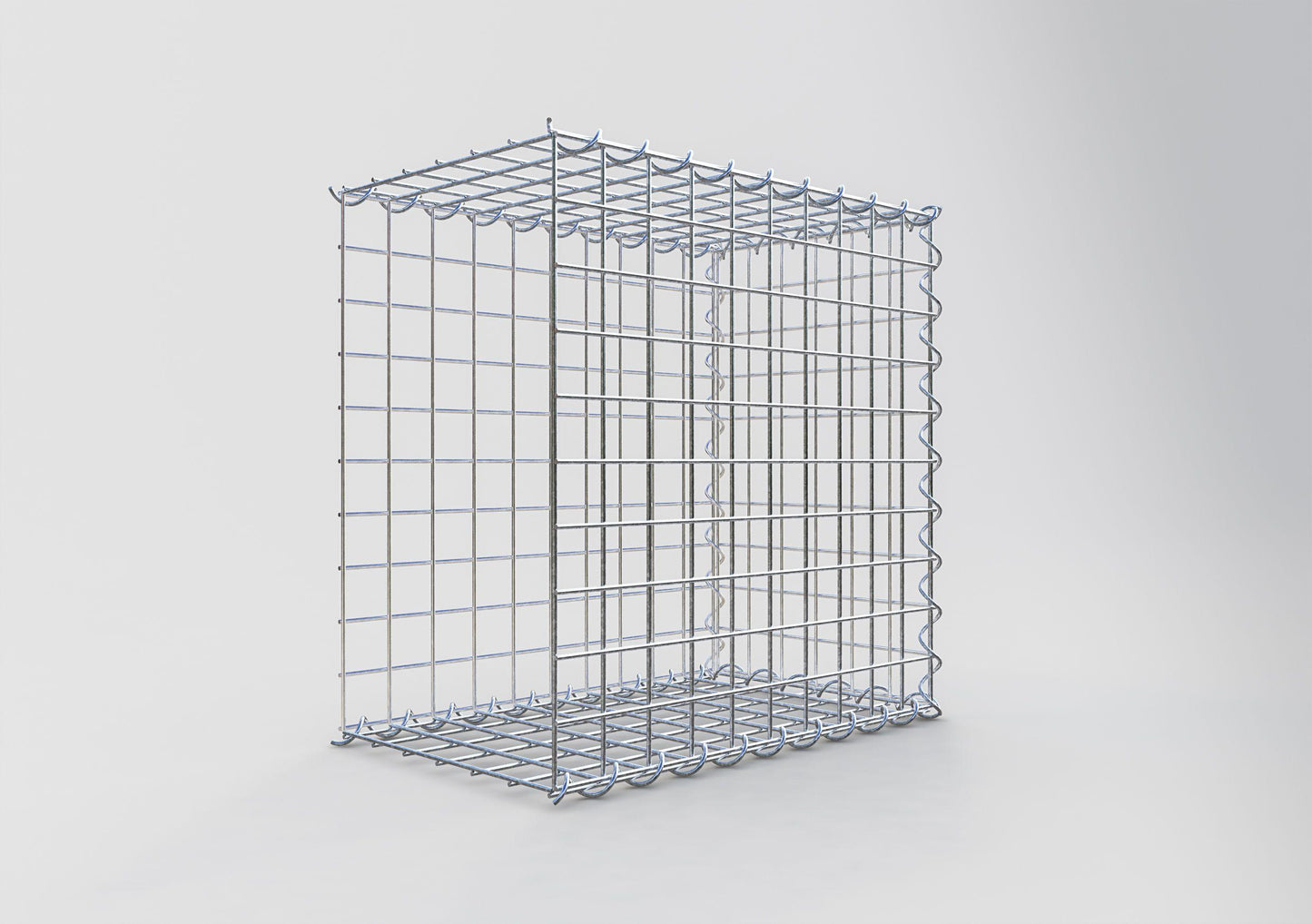 Gavión adicional tipo 2 50 cm x 50 cm x 30 cm (L x A x P), malla 5 cm x 5 cm, en espiral