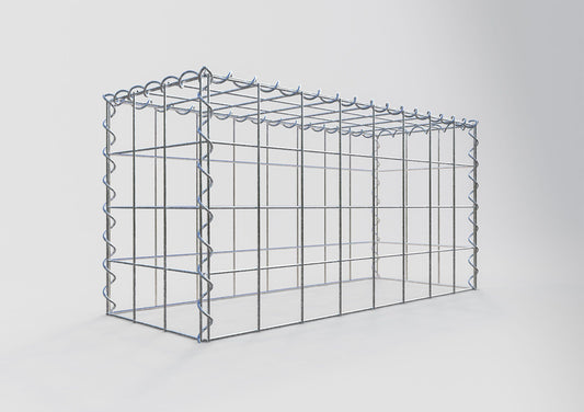 Gavión adicional tipo 3 80 cm x 40 cm x 30 cm (L x A x P), malla 10 cm x 10 cm, en espiral