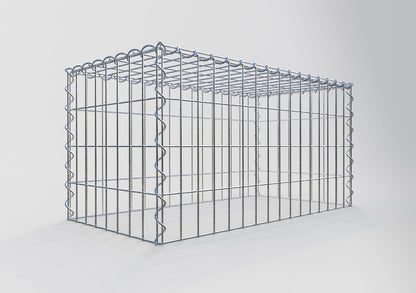 Opvokset gabion type 3 80 cm x 40 cm x 40 cm (L x H x D), maskestørrelse 5 cm x 10 cm, spiral