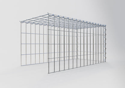 Anbaugabione Typ 4 80 cm x 40 cm x 40 cm (L x H x T), Maschenweite 5 cm x 10 cm, Spirale