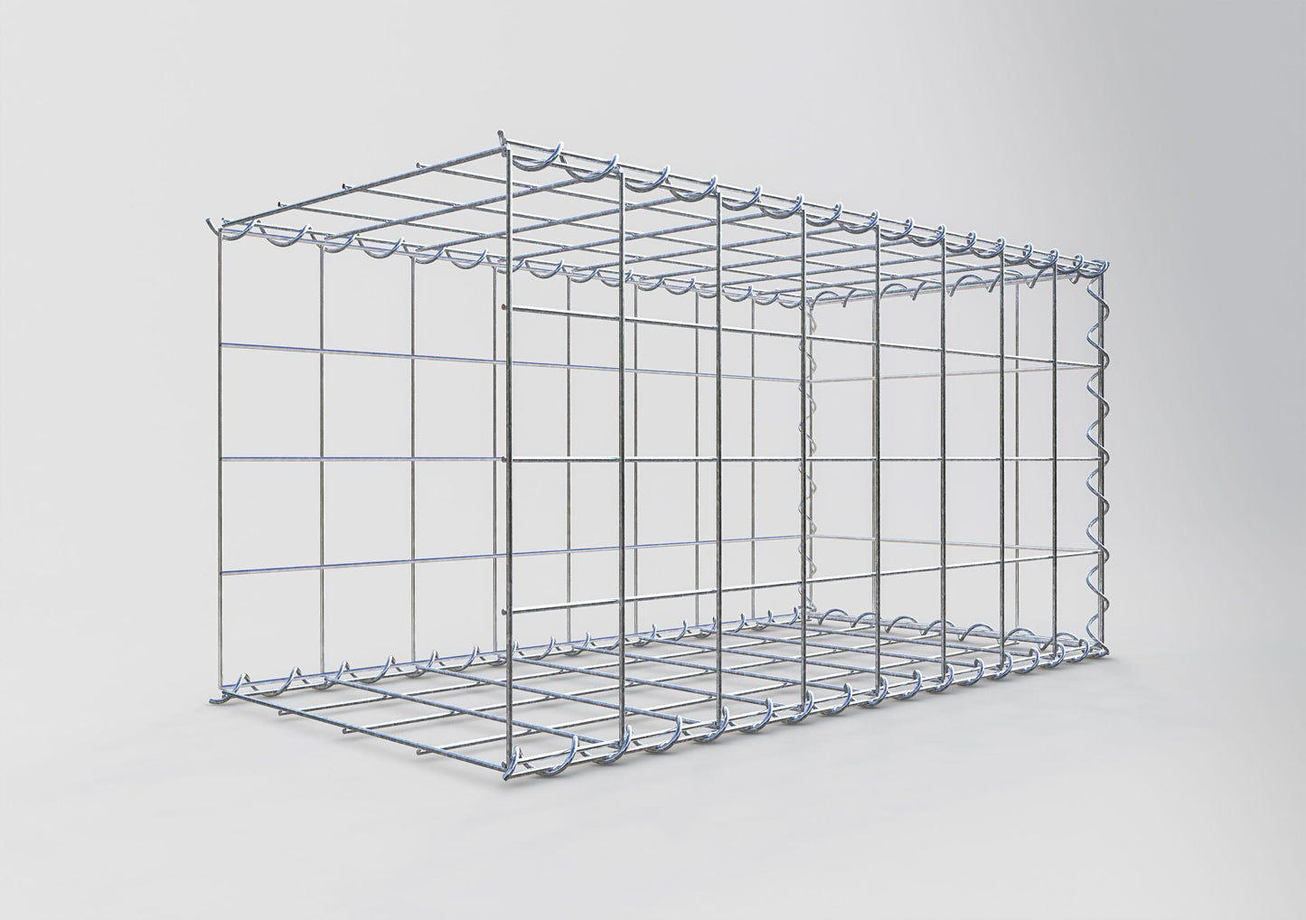 Add-on schanskorf type 2 80 cm x 40 cm x 40 cm (L x H x D), maaswijdte 10 cm x 10 cm, spiraal