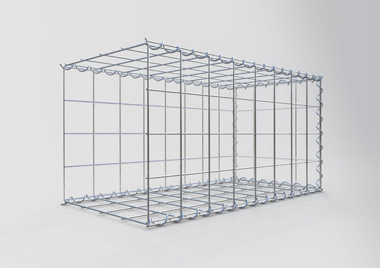 Grown-on gabion type 2 80 cm x 40 cm x 40 cm (L x H x D), mesh size 10 cm x 10 cm, spiral