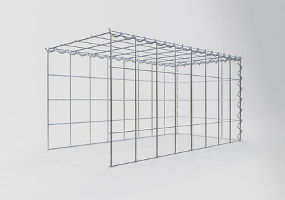 Fourche rapportée type 4 80 cm x 40 cm x 40 cm (L x H x P), mailles 10 cm x 10 cm, spirale