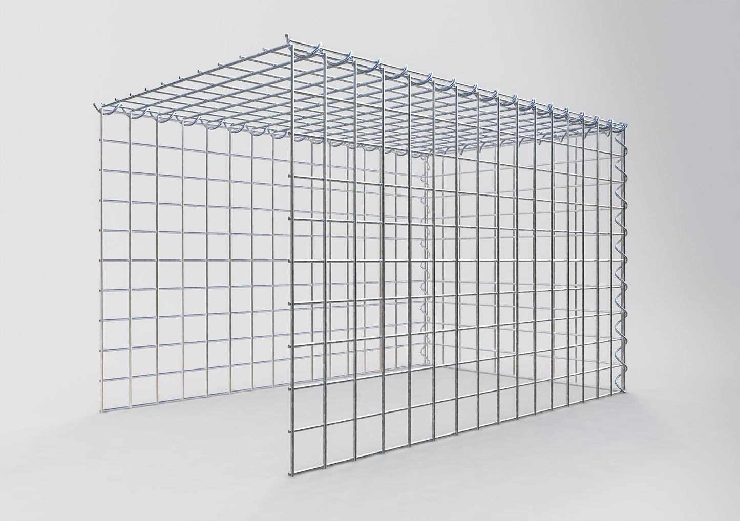 Fourche rapportée type 4 80 cm x 50 cm x 50 cm (L x H x P), mailles 5 cm x 5 cm, spirale