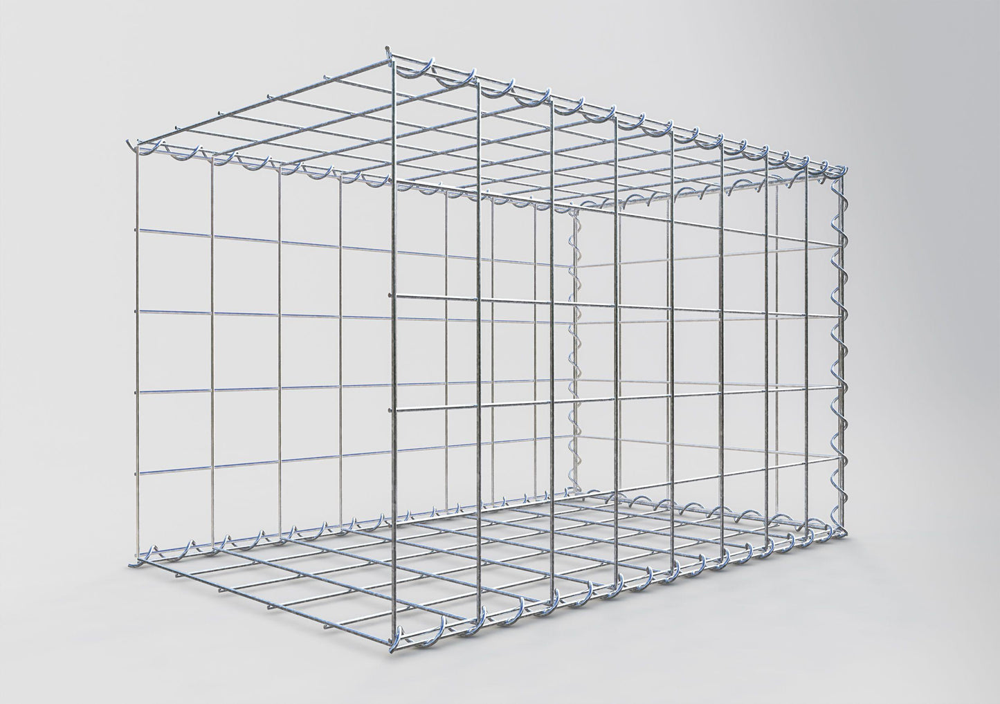 Gabbione aggiuntivo tipo 2 80 cm x 50 cm x 50 cm (L x H x P), maglia 10 cm x 10 cm, spirale