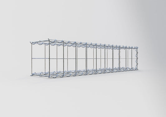 Extra gabion typ 2 100 cm x 20 cm x 20 cm (L x H x D), maskstorlek 10 cm x 10 cm, spiral