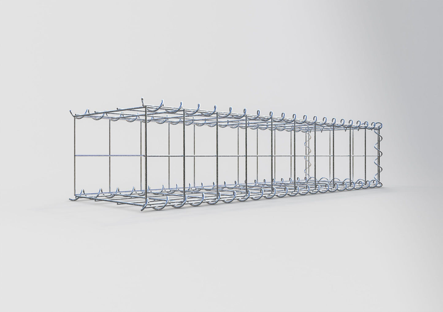 Grown-on gabion type 2 100 cm x 20 cm x 30 cm (L x H x D), mesh size 10 cm x 10 cm, spiral