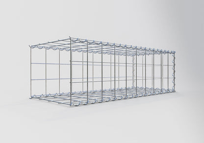 Gabion rapporté type 2 100 cm x 30 cm x 40 cm (L x H x P), mailles 10 cm x 10 cm, spirale