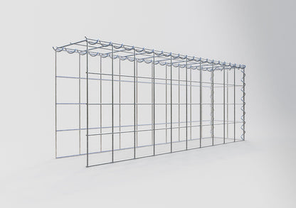 Grown-on gabion type 4 100 cm x 40 cm x 20 cm (L x H x D), mesh size 10 cm x 10 cm, spiral