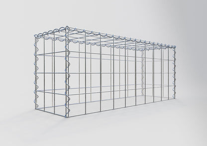 Add-on schanskorf type 3 100 cm x 40 cm x 30 cm (L x H x D), maaswijdte 10 cm x 10 cm, spiraal