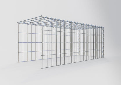 Anbaugabione Typ 4 100 cm x 40 cm x 40 cm (L x H x T), Maschenweite 5 cm x 10 cm, Spirale