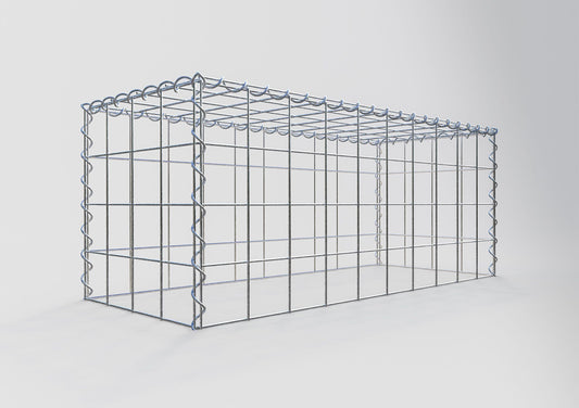 Extra gabion typ 3 100 cm x 40 cm x 40 cm (L x H x D), maskstorlek 10 cm x 10 cm, spiral