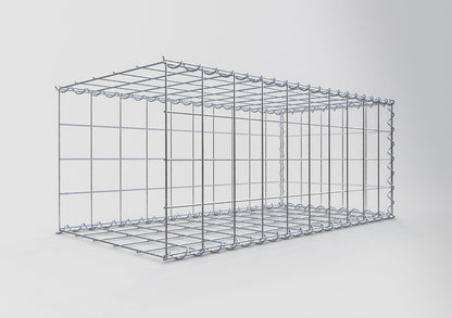 Grown-on gabion type 2 100 cm x 40 cm x 50 cm (L x H x D), mesh size 10 cm x 10 cm, spiral