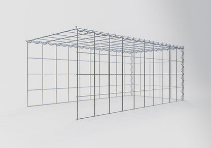 Anbaugabione Typ 4 100 cm x 40 cm x 50 cm (L x H x T), Maschenweite 10 cm x 10 cm, Spirale