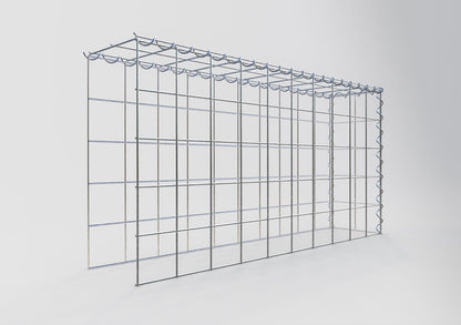 Gabbione aggiuntivo tipo 4 100 cm x 50 cm x 20 cm (L x H x P), maglia 10 cm x 10 cm, spirale